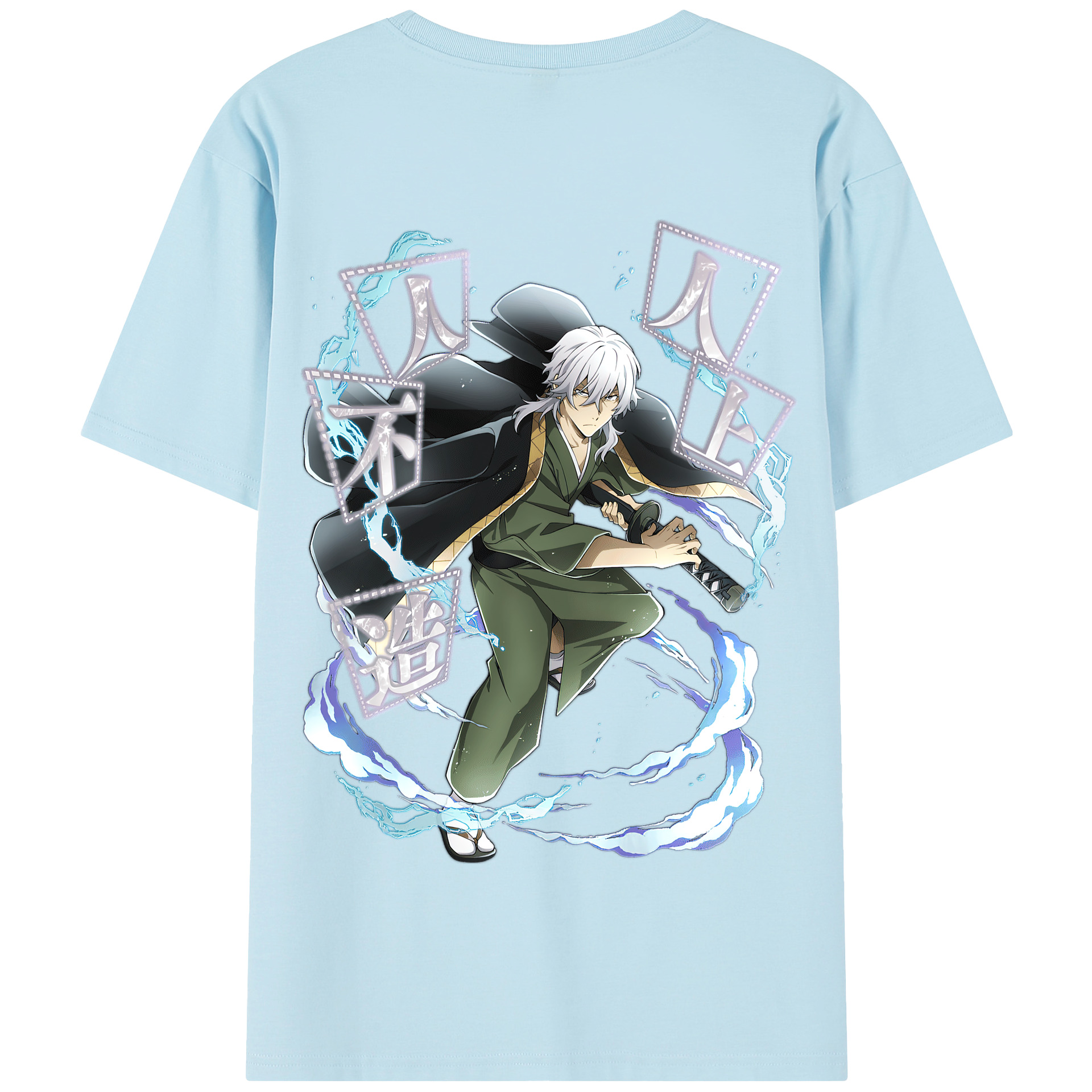 （画像用） 文豪ストレイドッグス Bungo Stray Dogs 綿100％半袖Tシャツ（背面プリント）